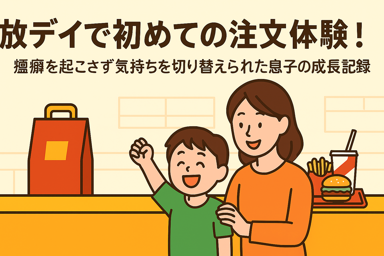 放デイのマック体験で見えた成長|親子の笑顔